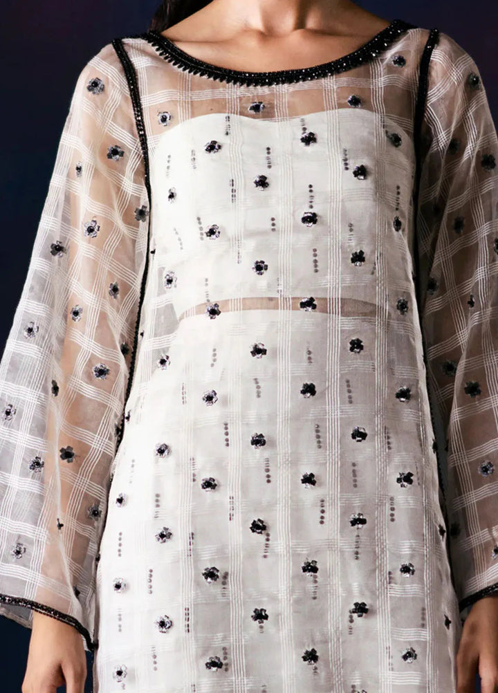 Fozia Khalid Pret Embroidered Organza 2 Piece Suit Valeria