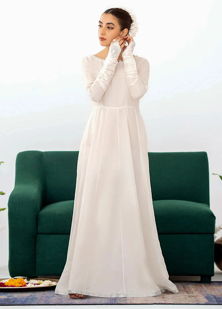 Fozia Khalid Pret Embroidered Silk 2 Piece Suit Ava