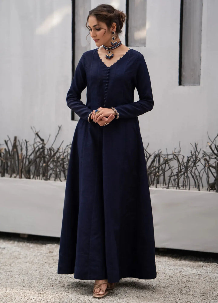 Fozia Khalid Pret Embroidered Silk 2 Piece Suit FK-W-01