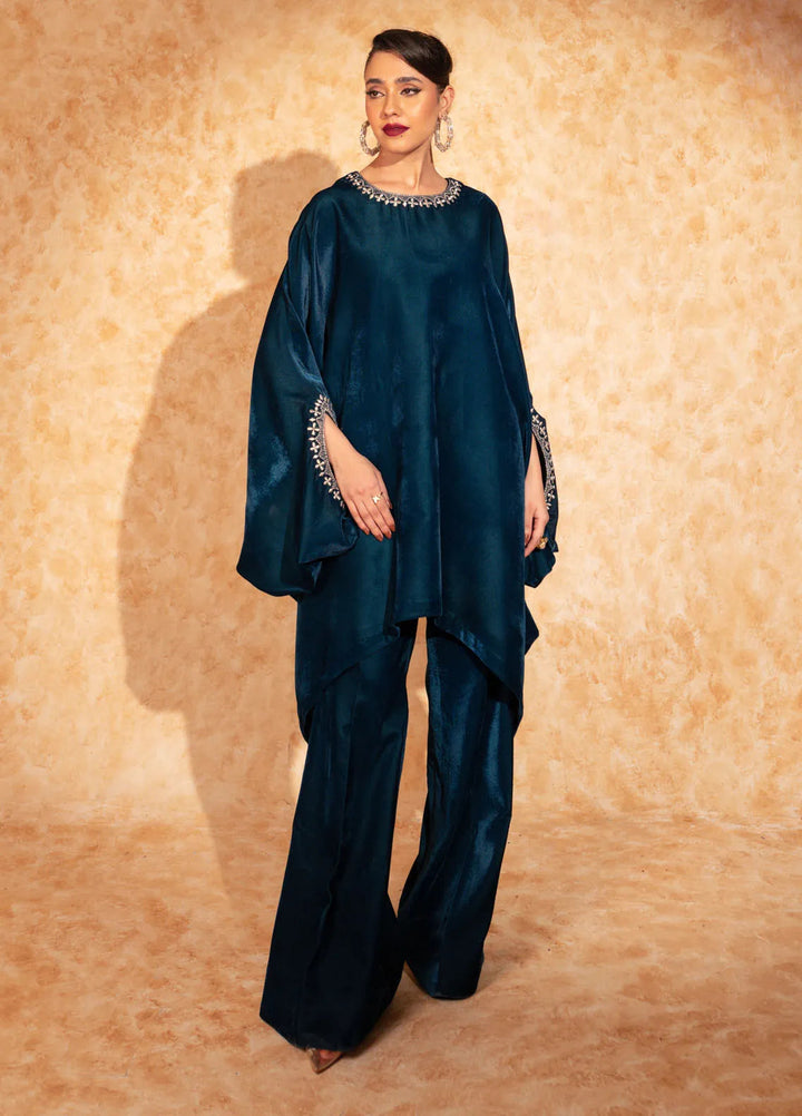 Fozia Khalid Pret Embroidered Velvet 2 Piece Suit Nina