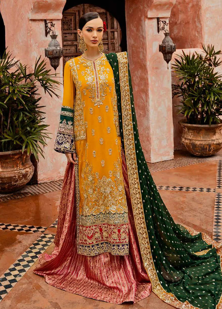Freesia Luxury Formals Embroidered Chiffon Suit Unstitched 3 Piece FRE24L Abegail FW23514 - Formals Collection