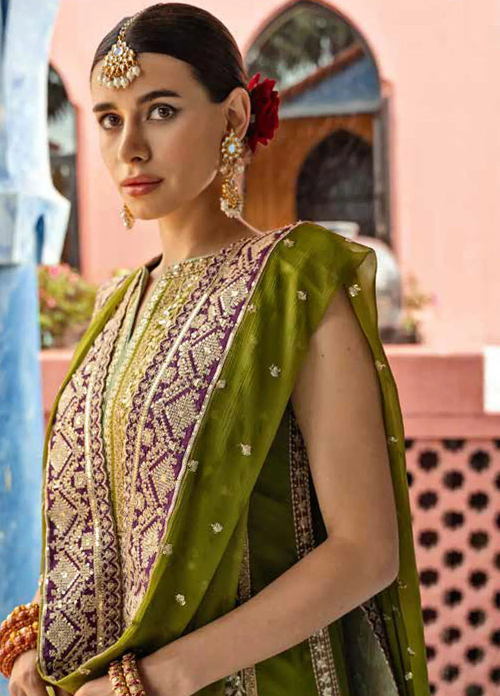 Freesia Luxury Formals Embroidered Chiffon Suit Unstitched 3 Piece FRE24L Aldona FW23518 - Formals Collection