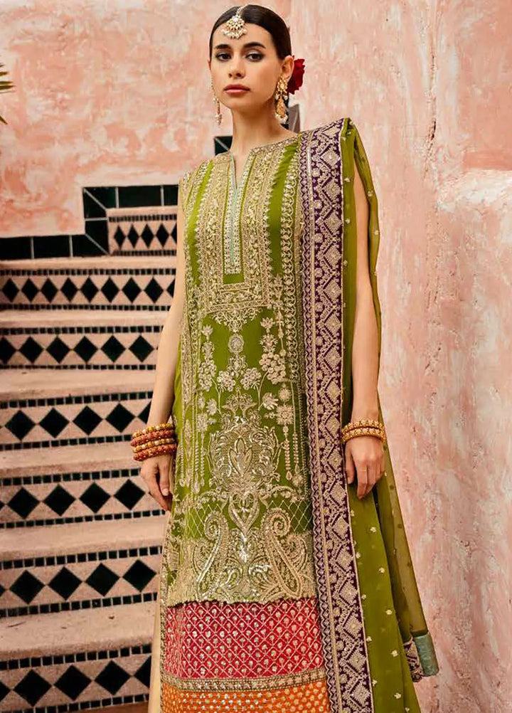 Freesia Luxury Formals Embroidered Chiffon Suit Unstitched 3 Piece FRE24L Aldona FW23518 - Formals Collection