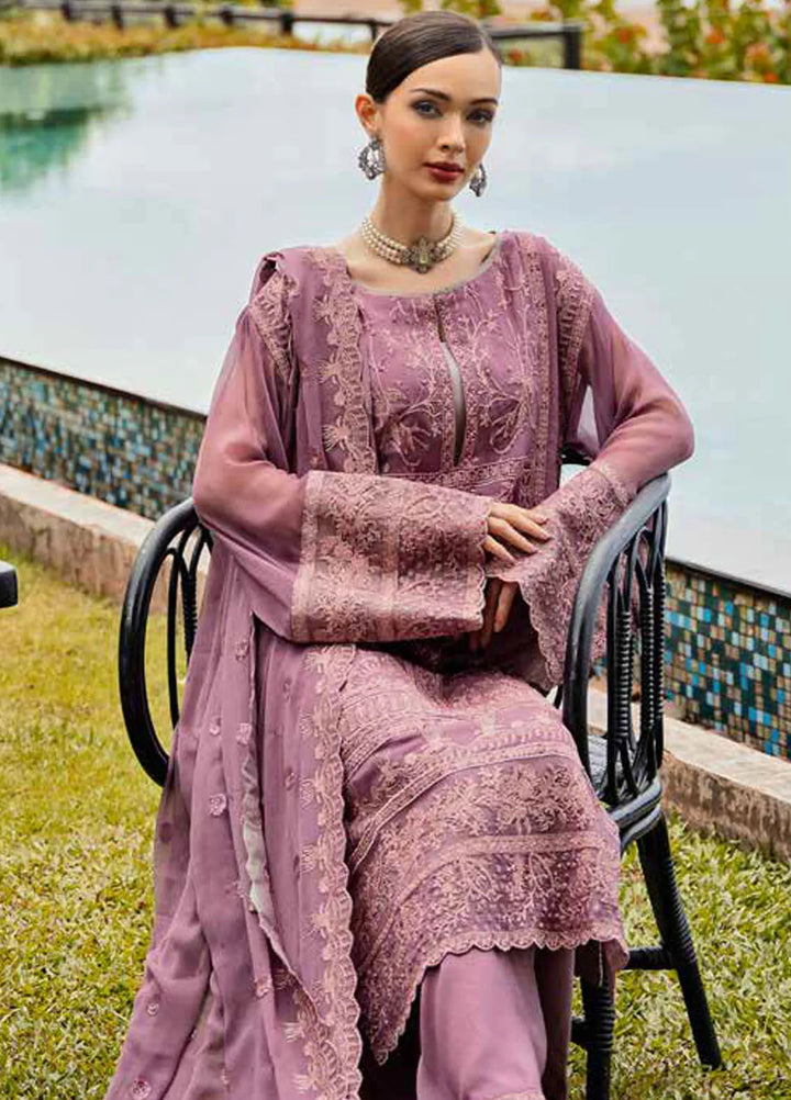 Freesia Luxury Formals Embroidered Chiffon Suit Unstitched 3 Piece FRE24L Emilia FW23516 - Formals Collection