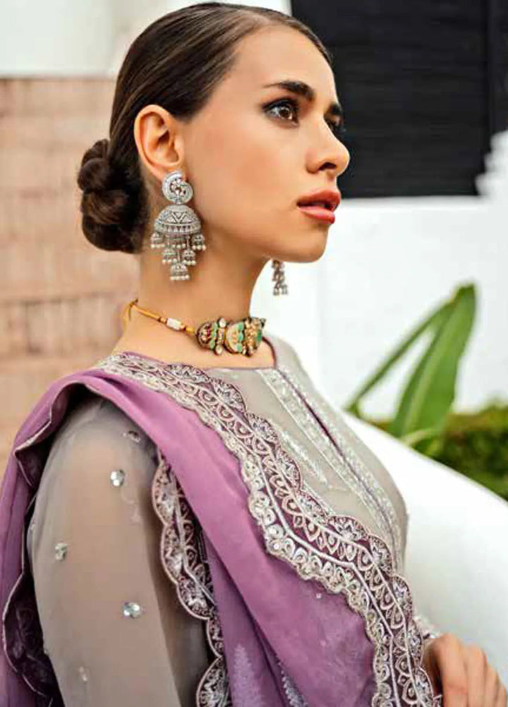 Freesia Luxury Formals Embroidered Chiffon Suit Unstitched 3 Piece FRE24L Taiel FW23515 - Formals Collection