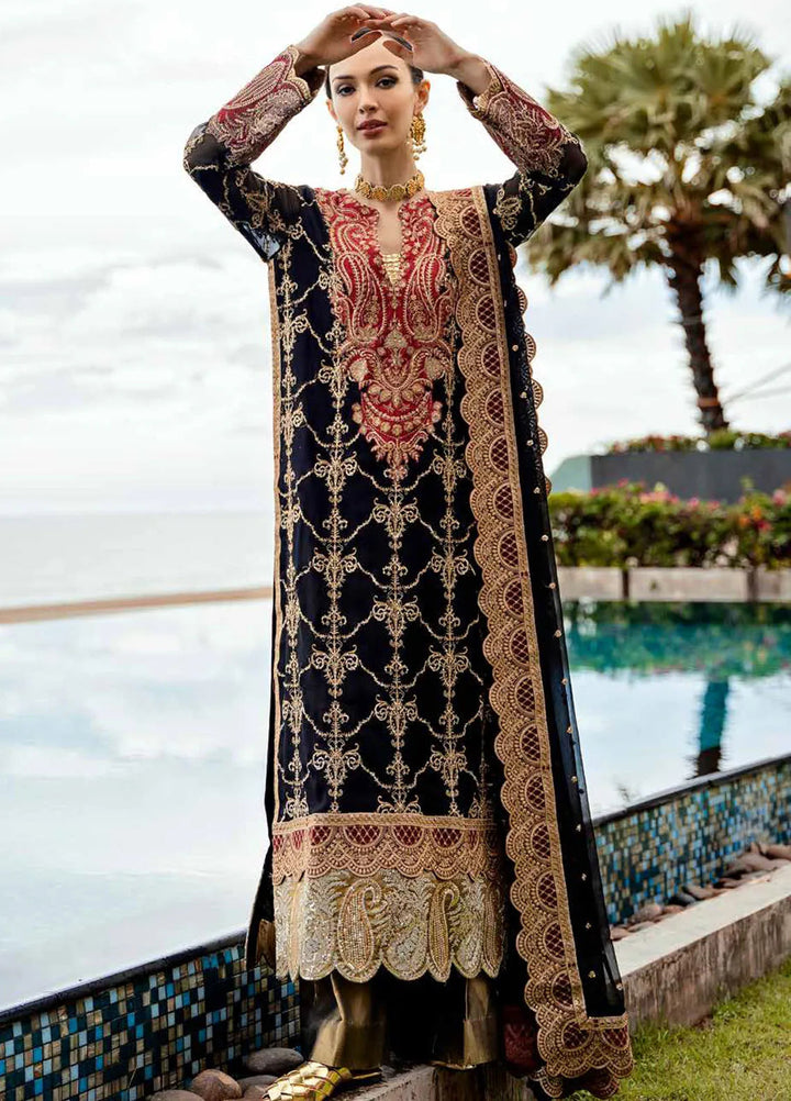 Freesia Luxury Formals Embroidered Chiffon Suit Unstitched 3 Piece FRE24L Zoelie FW23517 - Formals Collection