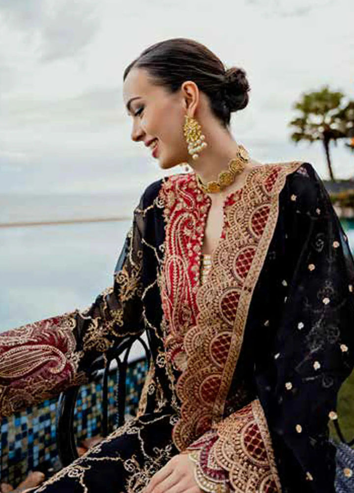 Freesia Luxury Formals Embroidered Chiffon Suit Unstitched 3 Piece FRE24L Zoelie FW23517 - Formals Collection