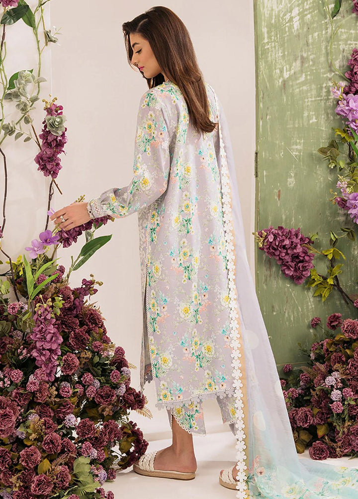 French Garden By Faixa Faixal Embroidered Lawn Suits Unstitched 3 Piece FFX23FG lily - Eid Collection