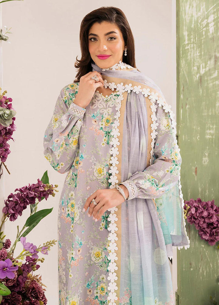 French Garden By Faixa Faixal Embroidered Lawn Suits Unstitched 3 Piece FFX23FG lily - Eid Collection
