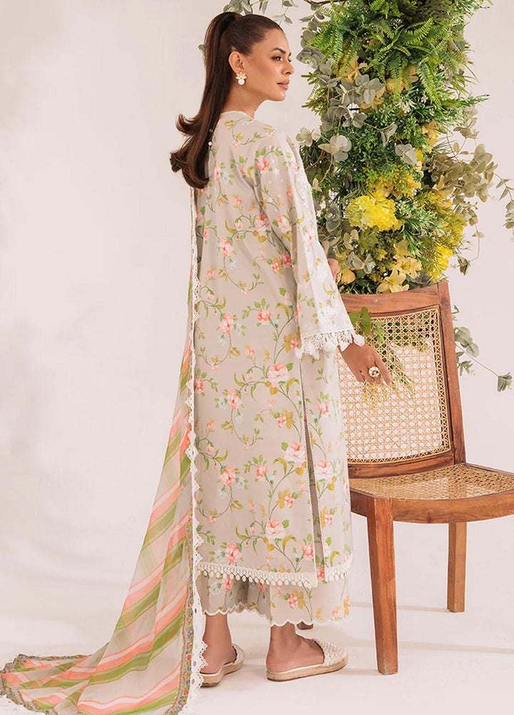 French Garden By Faixa Faixal Embroidered Lawn Suits Unstitched 3 Piece FFX23FG Bria - Eid Collection