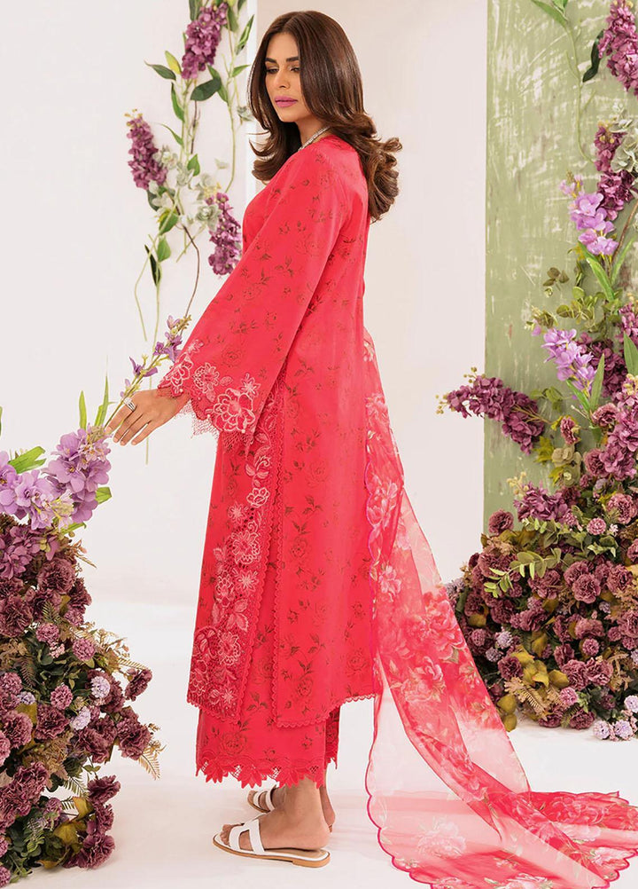 French Garden By Faixa Faixal Embroidered Lawn Suits Unstitched 3 Piece FFX23FG Lotus - Eid Collection