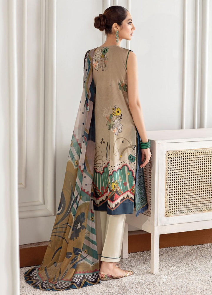 Fuchsia by Baroque Embroidered Lawn Suits Unstitched 3 Piece BQ21F 01 Azusa - Summer Collection