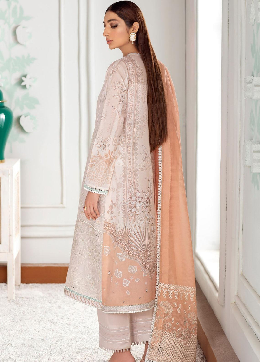 Fuchsia by Baroque Embroidered Lawn Suits Unstitched 3 Piece BQ21F 02 Nawra - Summer Collection