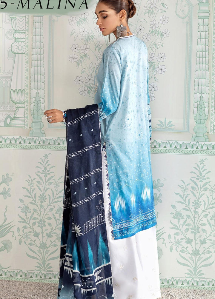 Fuchsia by Baroque Embroidered Lawn Suits Unstitched 3 Piece BQ21F 05 Malina - Summer Collection