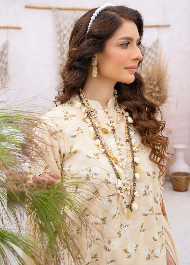 Gardenia By Humdum Embroidered Lawn Suit Unstitched 3 Piece HD24G3 D-04 - Summer Collection