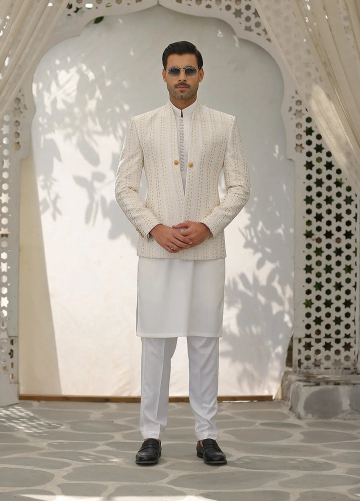 Gem Garments Silk Formal Men Prince Coat - Sheraz