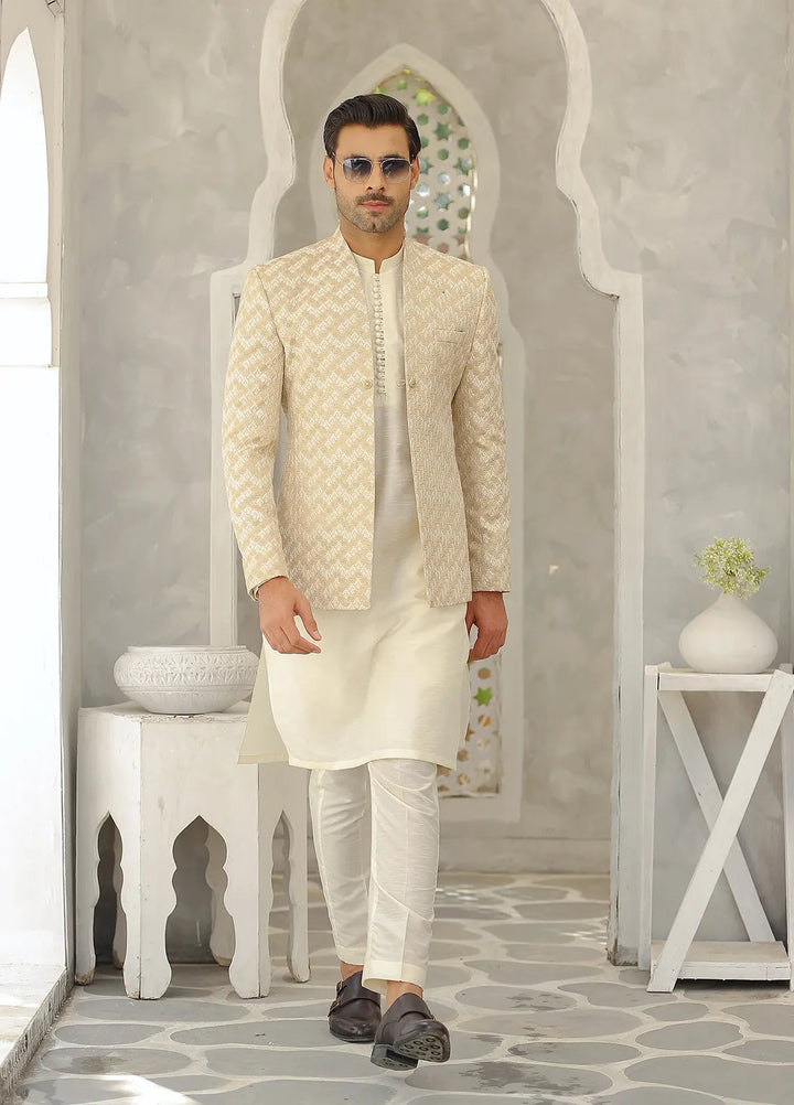 Gem Garments Silk Formal Men Prince Coat - Taha