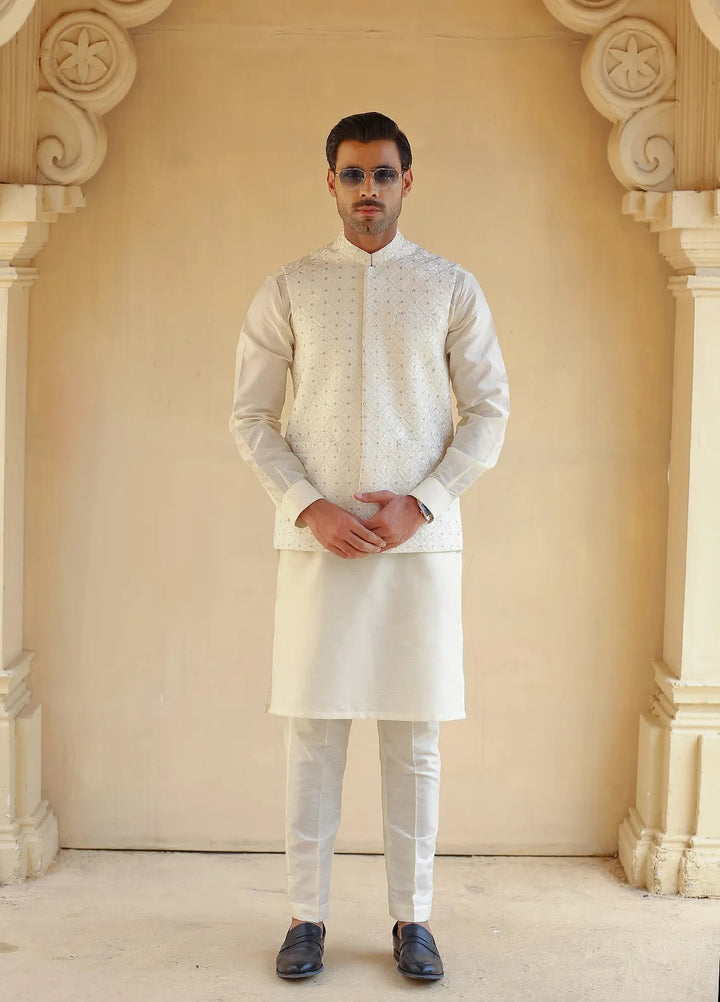 Gem Garments Silk Formal Men Waistcoat - Munzir