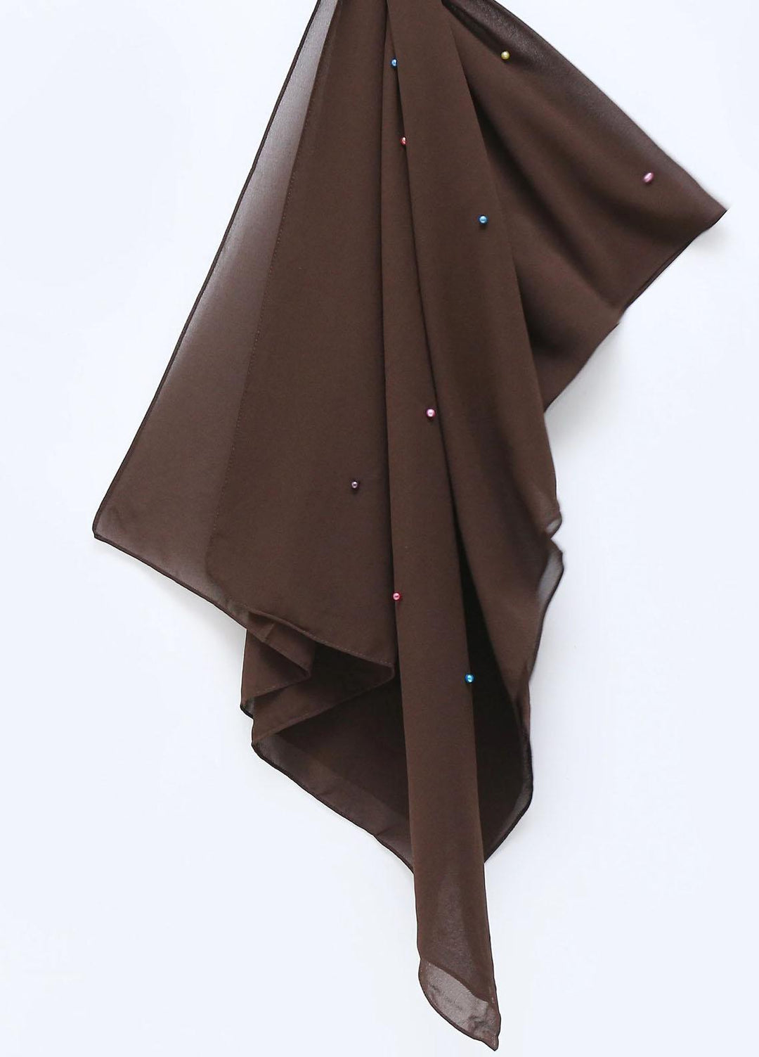 Abaya pk Hijab ABA22HJ Georgette Flair - Chocolate - Women Hijabs