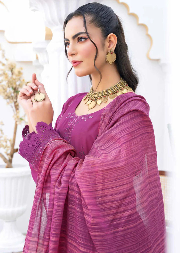 Ghazal by Riaz Arts Embroidered Lawn Suits Unstitched 3 Piece RA25GL D-01 - Summer Collection