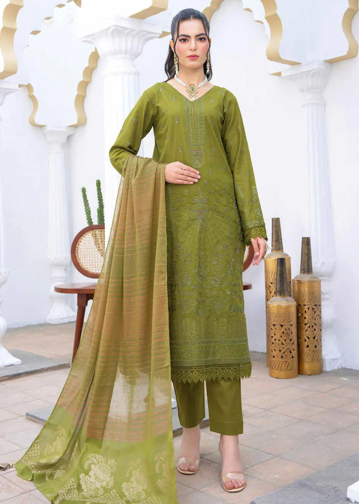Ghazal by Riaz Arts Embroidered Lawn Suits Unstitched 3 Piece RA25GL D-02 - Summer Collection