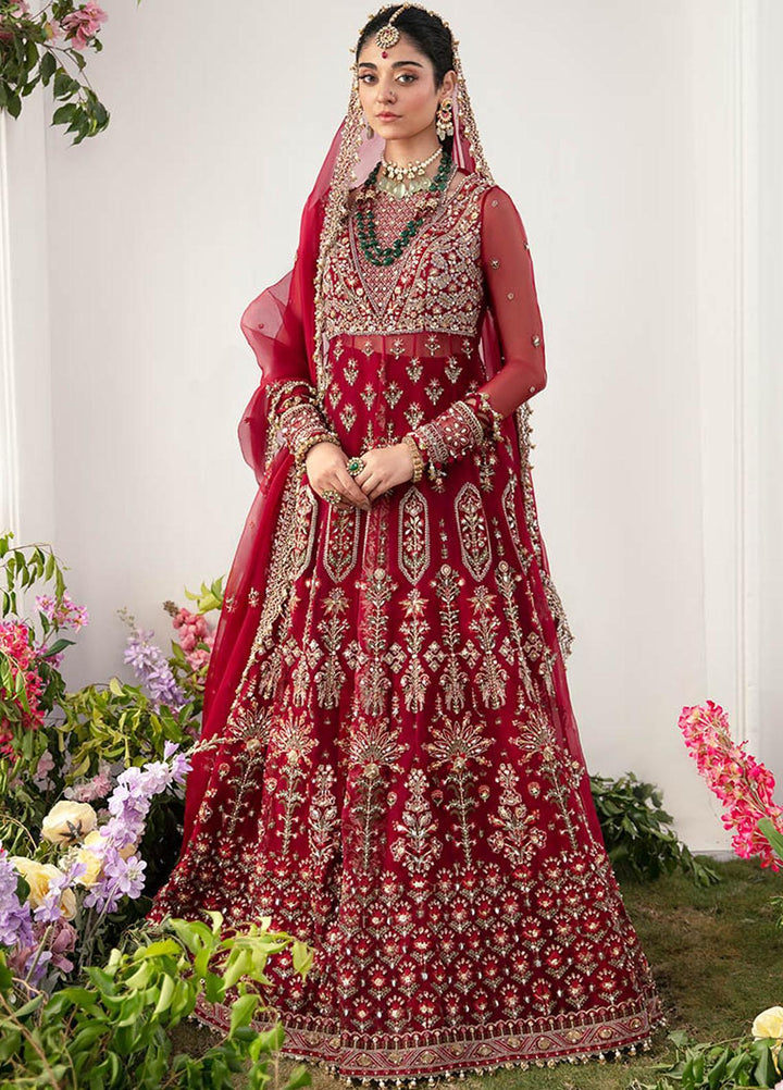 Gossamer By Zaha Embroidered Organza Suits Unstitched 4 Piece ZKS23G ZC23-08 Kyra - Luxury Collection