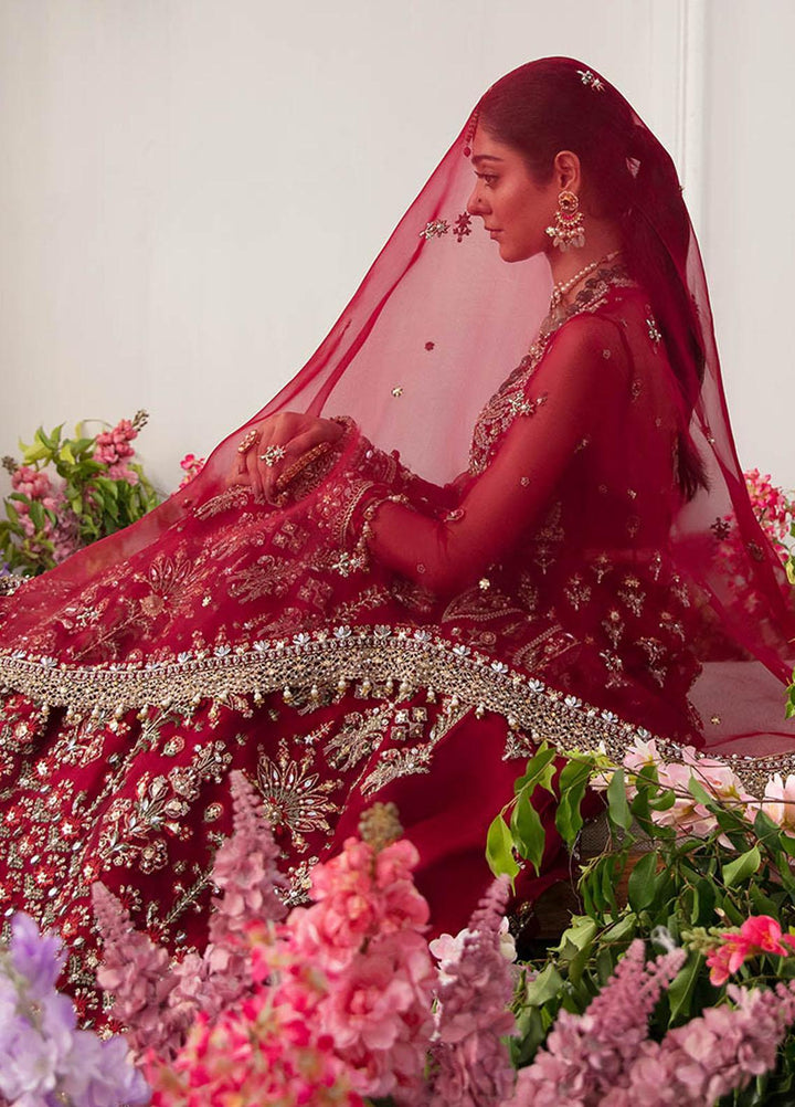 Gossamer By Zaha Embroidered Organza Suits Unstitched 4 Piece ZKS23G ZC23-08 Kyra - Luxury Collection