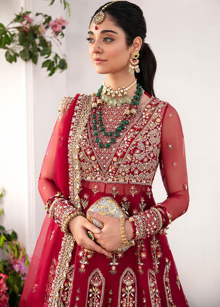 Gossamer By Zaha Embroidered Organza Suits Unstitched 4 Piece ZKS23G ZC23-08 Kyra - Luxury Collection