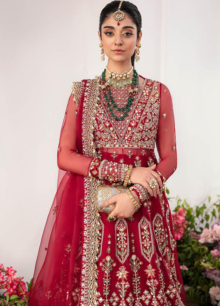 Gossamer By Zaha Embroidered Organza Suits Unstitched 4 Piece ZKS23G ZC23-08 Kyra - Luxury Collection