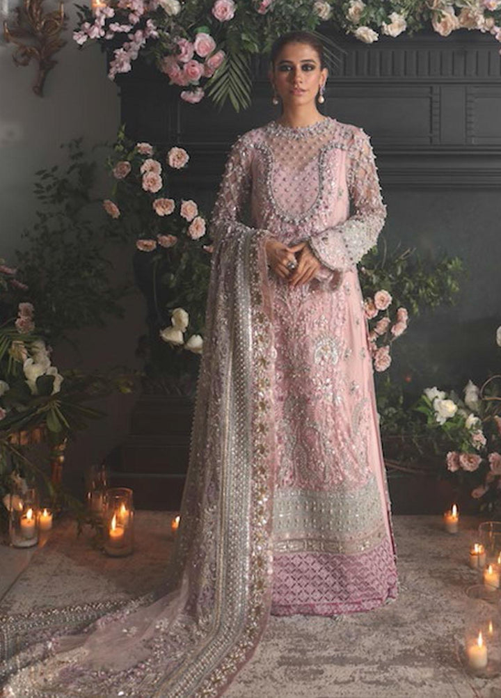 Gossamer by Zaha Embroidered Net Suits Unstitched 3 Piece ZKS22G D7 Elanz - Wedding Collection