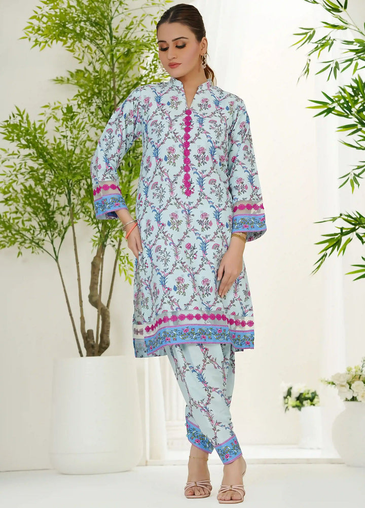 Grape Drape Pret Printed Swiss Lawn 2 Piece Suit Serene Petals