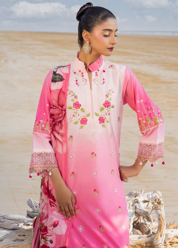 Gul Ahmed Embroidered Lawn Suits Unstitched 3 Piece GA25NS BM-52029 - Summer Collection