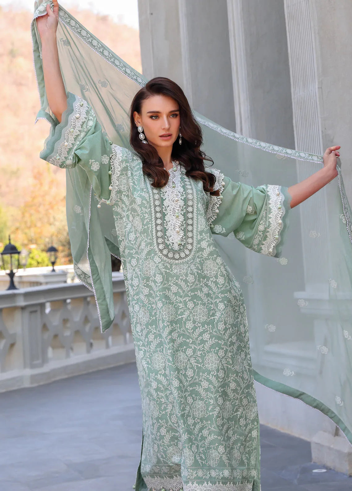 Gul Ahmed Embroidered Lawn Suits Unstitched 3 Piece GA25TJS PR-52010 - Summer Collection