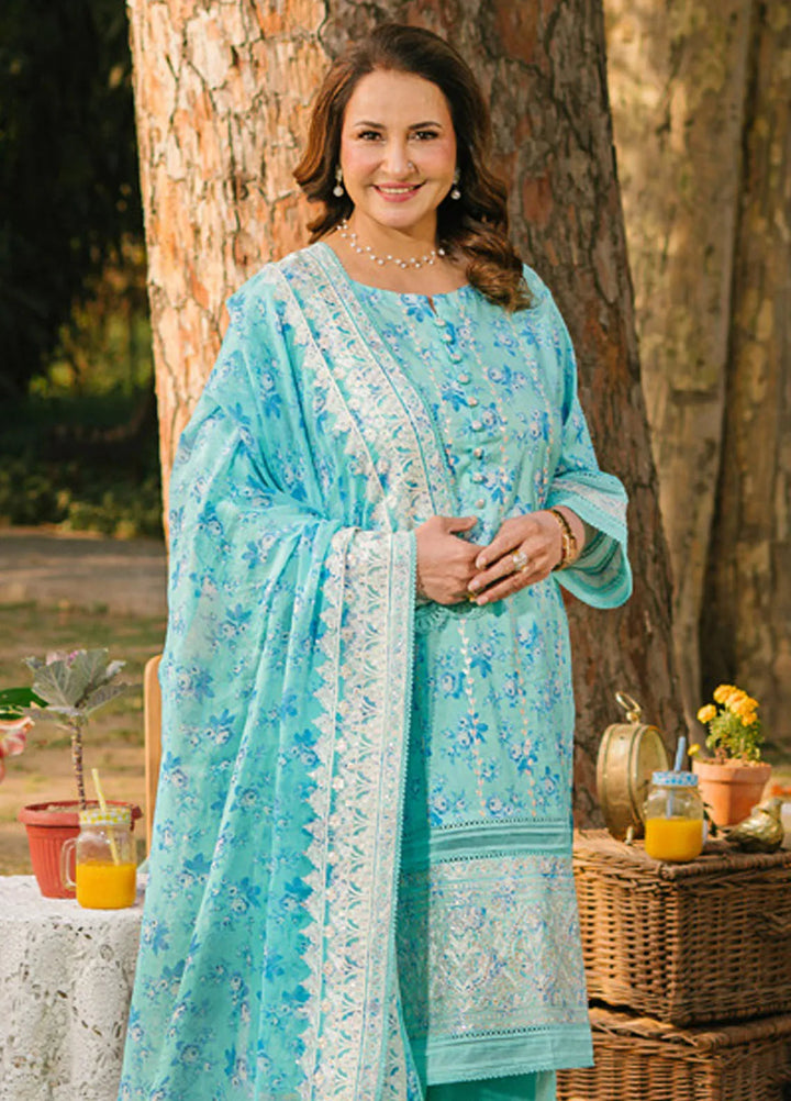 Gul Ahmed Embroidered Lawn Suits Unstitched 3 Piece GA25TM BM-52001 - Summer Collection