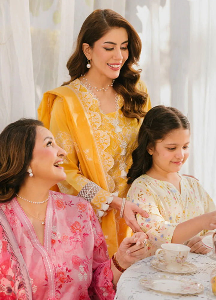 Gul Ahmed Embroidered Lawn Suits Unstitched 3 Piece GA25TM DN-52001 - Summer Collection