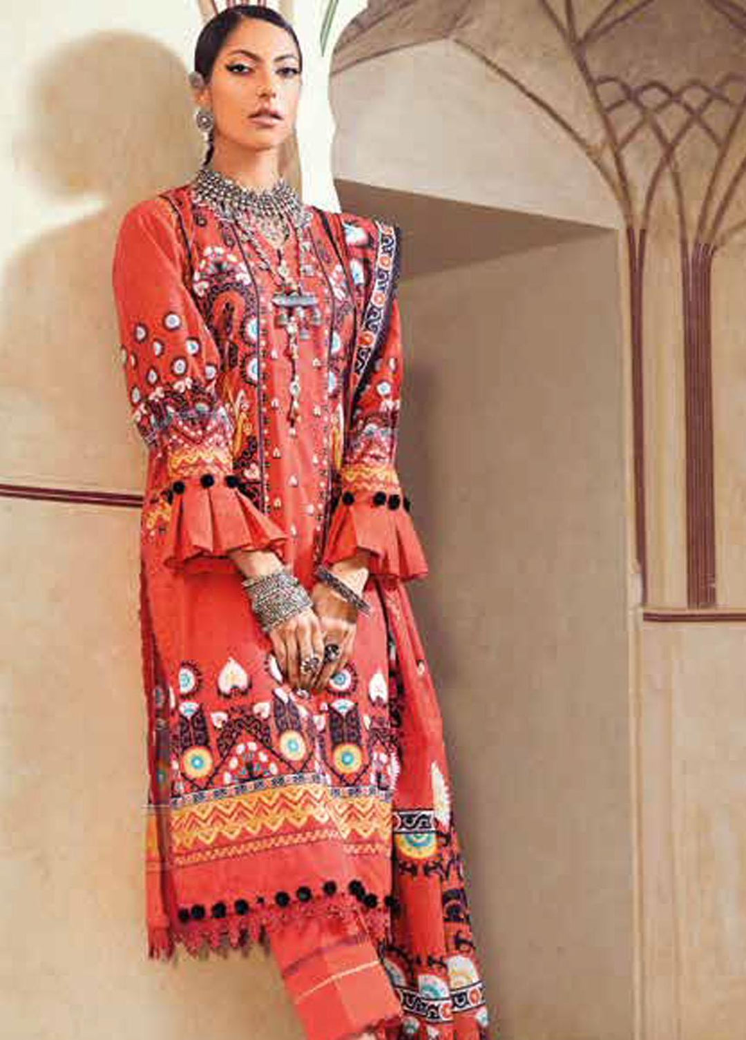 Gul Ahmed Printed Lawn Suits Unstitched 3 Piece GA22SB DN-22053 - Summer Collection
