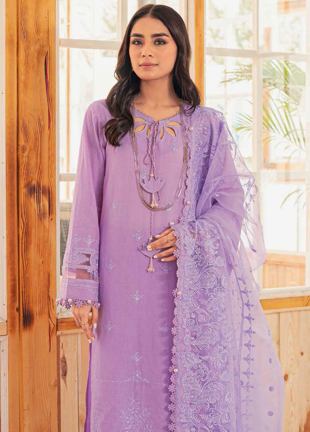 Gul Ahmed Embroidered Lawn Suits Unstitched 3 Piece GA23F FE-32005 - Festive Collection