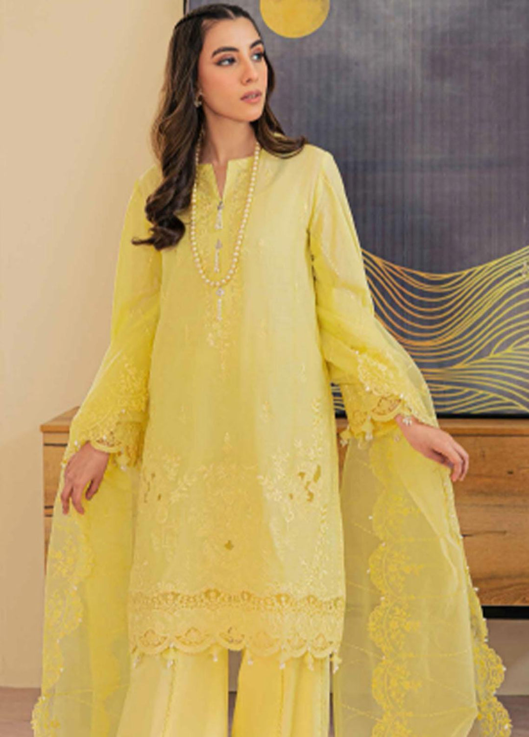 Gul Ahmed Embroidered Lawn Suits Unstitched 3 Piece GA23F FE-32007 - Festive Collection