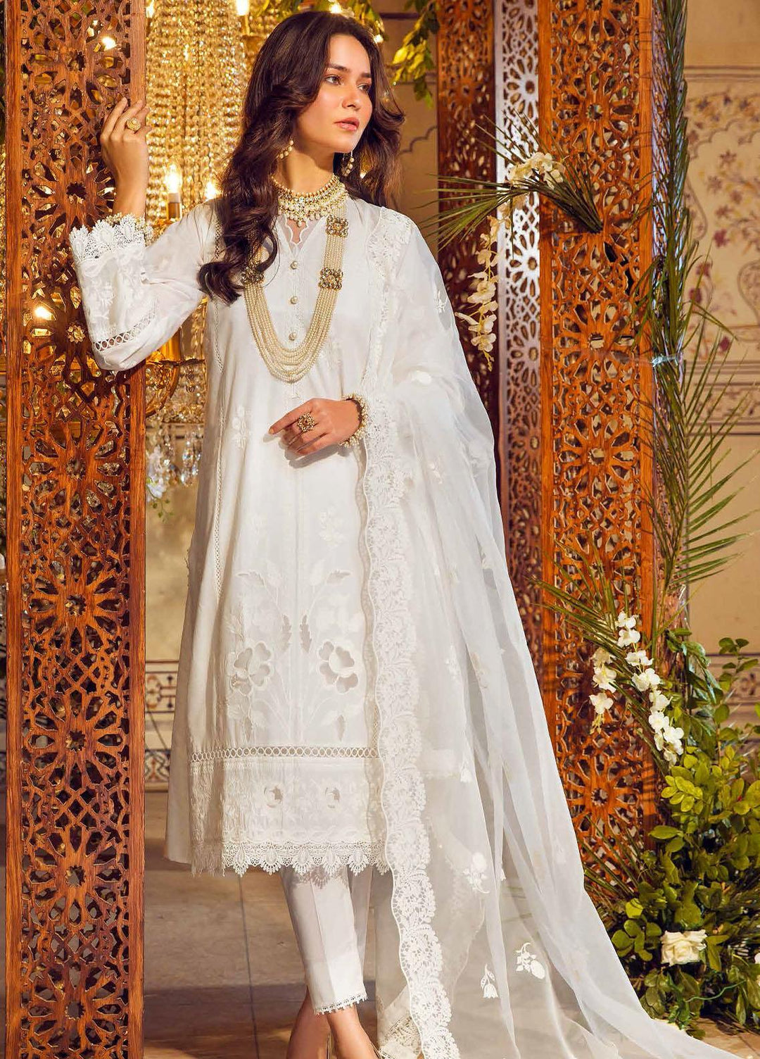 Gul Ahmed Embroidered Lawn Suits Unstitched 3 Piece GA23F FE-32010 - Festive Collection