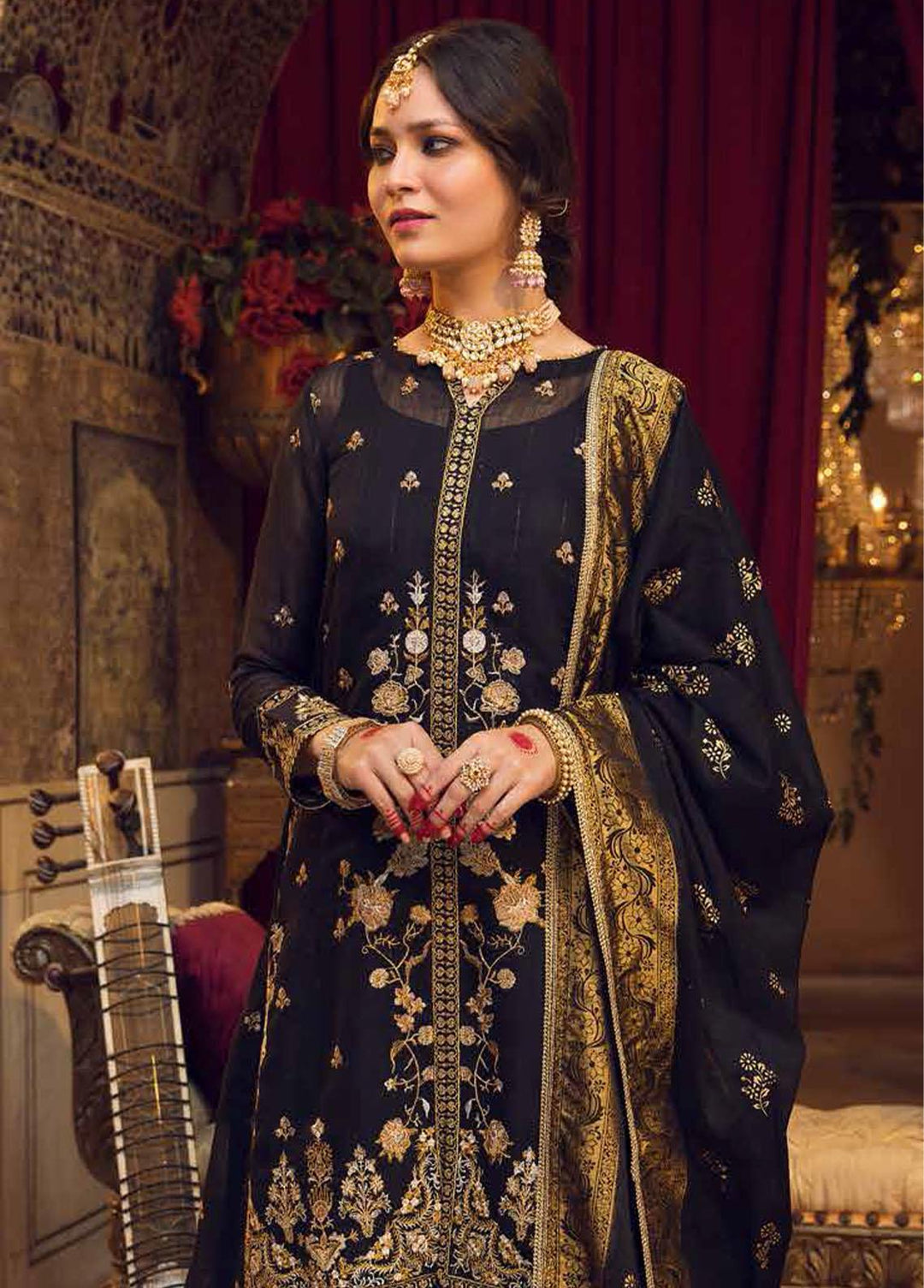 Gul Ahmed Embroidered Lawn Suits Unstitched 3 Piece GA23F FE-32068 - Festive Collection