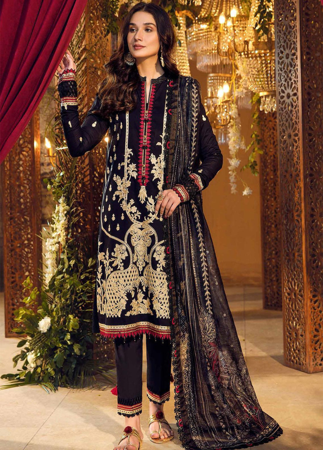 Gul Ahmed Embroidered Lawn Suits Unstitched 3 Piece GA23F FE-32076 - Festive Collection