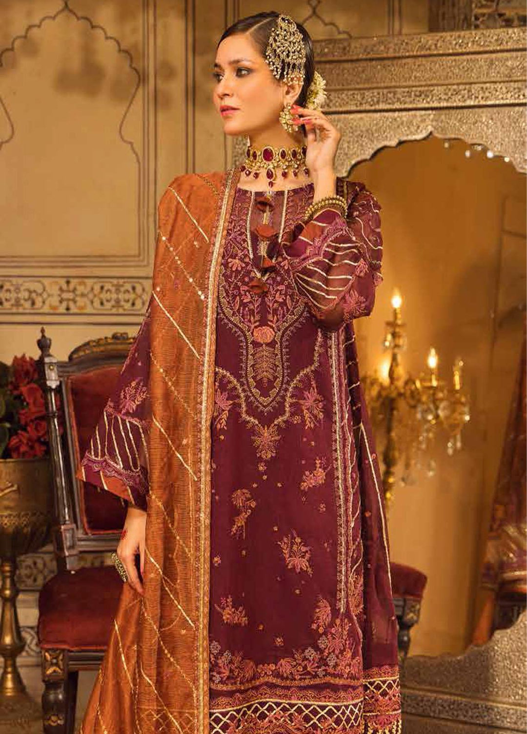 Gul Ahmed Embroidered Lawn Suits Unstitched 3 Piece GA23F FE-32080 - Festive Collection