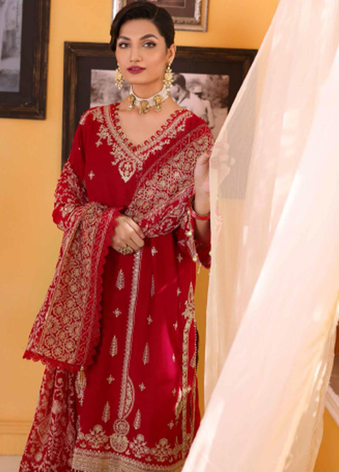 Gul Ahmed Embroidered Lawn Suits Unstitched 3 Piece GA23F PM-32003 - Festive Collection