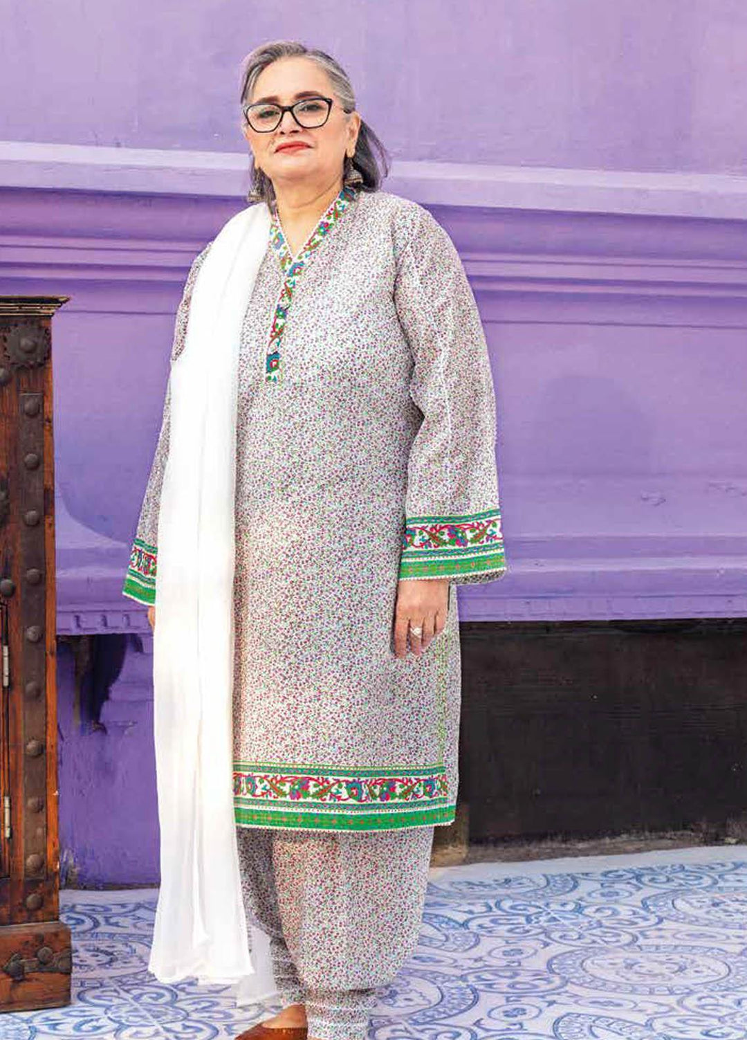 Gul Ahmed Printed Lawn Unstitched Kurties GA21M SL-920 A - Summer Collection