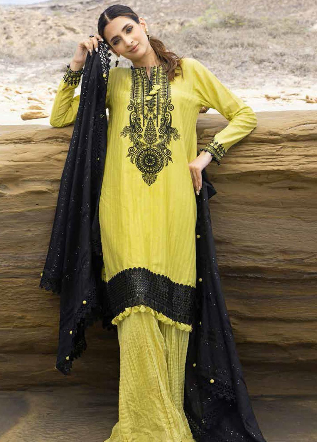 Gul Ahmed Fancy Jacquard Suits Unstitched 3 Piece GA23PF MJ-32050 - Summer Collection