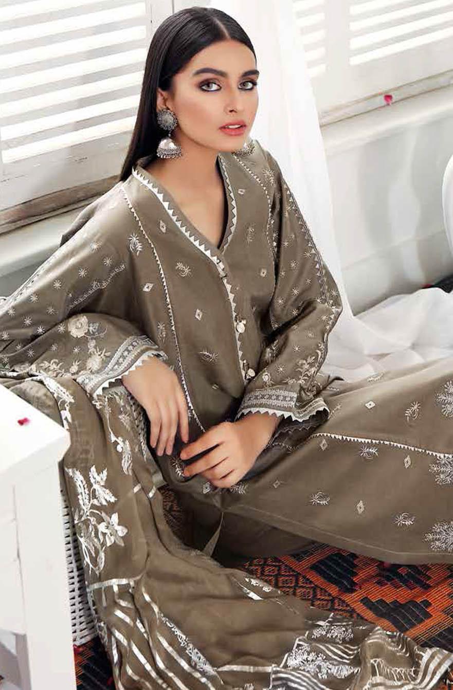 Gul Ahmed Embroidered Lawn Suits Unstitched 3 Piece GA21S SSM 57 - Summer Collection main image 0