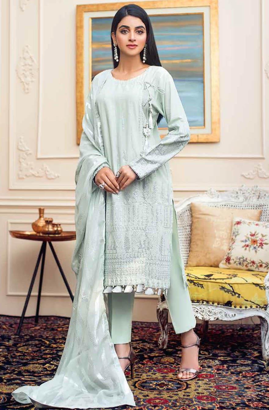 Gul Ahmed Embroidered Lawn Suits Unstitched 3 Piece GA21S FS 41 - Summer Collection
