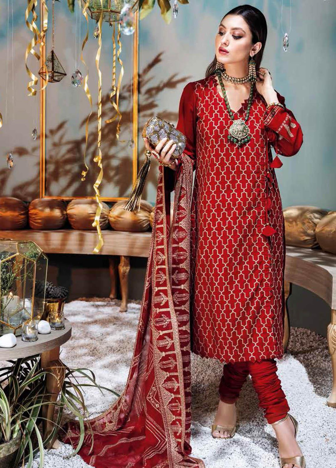Gul Ahmed Embroidered Lawn Suits Unstitched 3 Piece GA21S FS 51 - Summer Collection