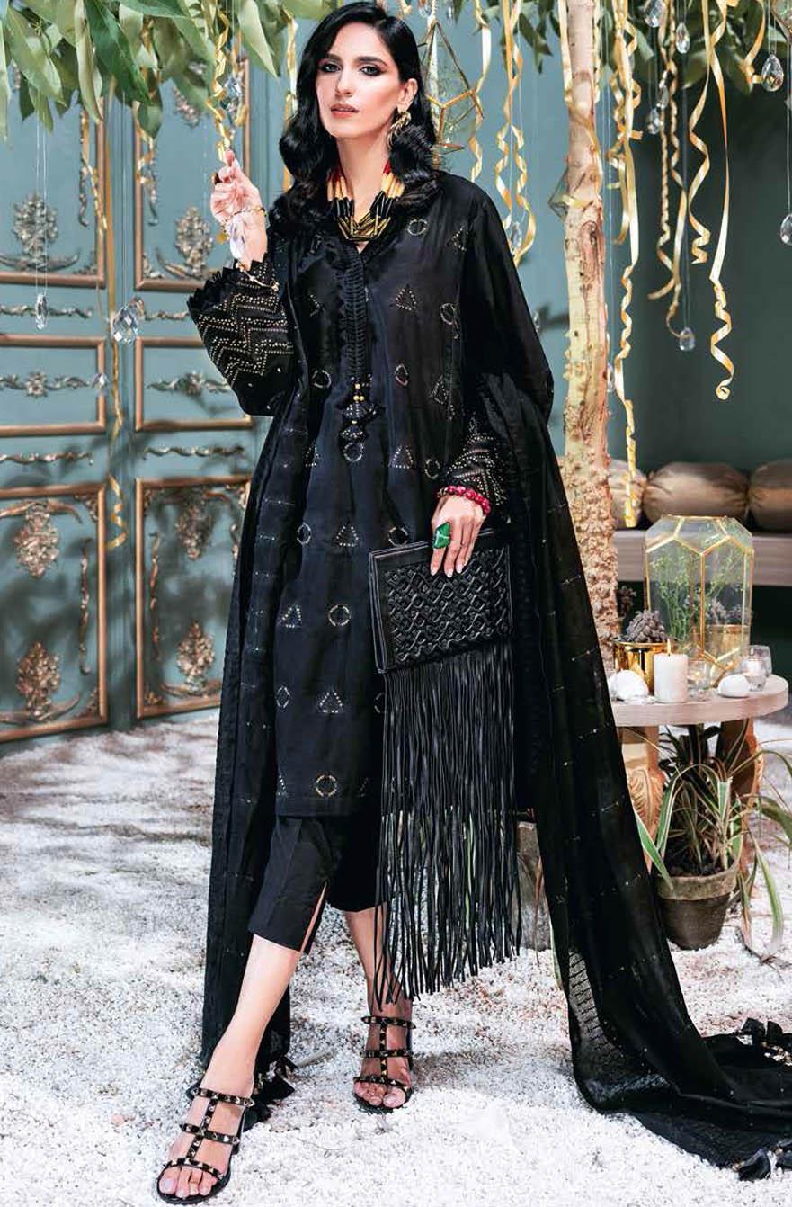 Gul Ahmed Embroidered Lawn Suits Unstitched 3 Piece GA21S FS 54 - Summer Collection