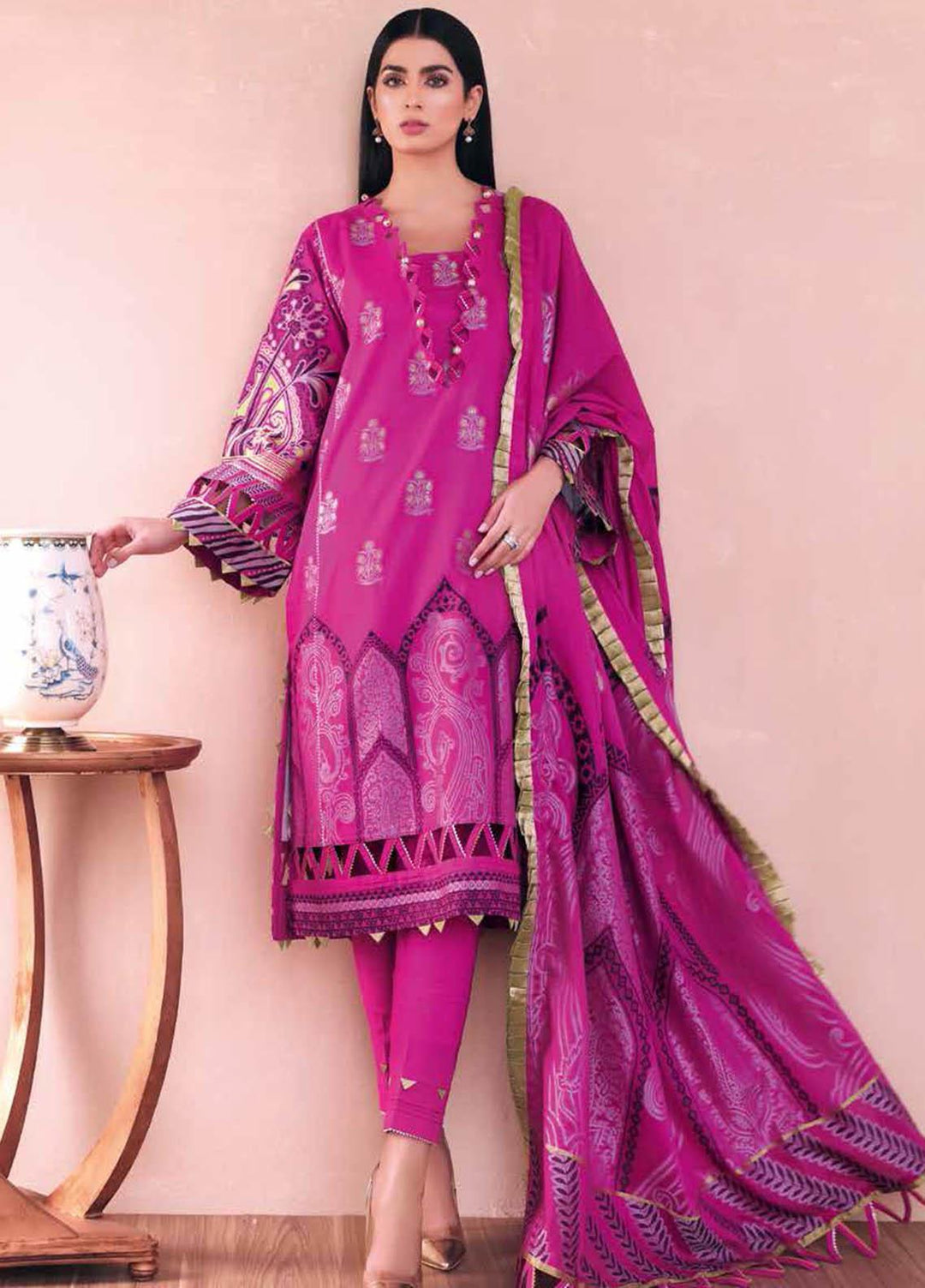 Gul Ahmed Embroidered Jacquard Suits Unstitched 3 Piece GA21S MJ 69 - Summer Collection